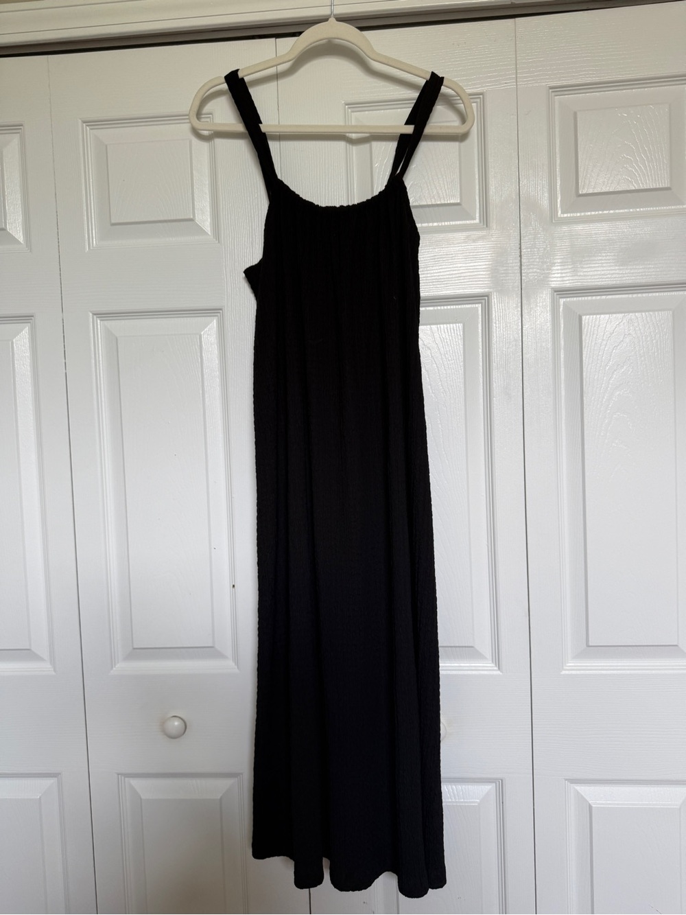 H&M Black Maxi Dress with Wide Straps